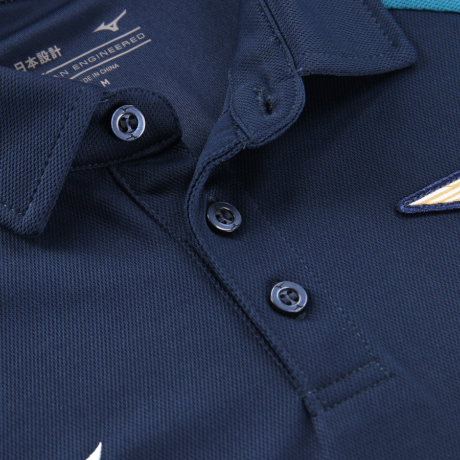Mizuno S.S. Lazio Cotton Polo Navy
